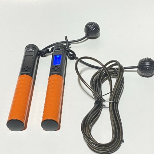 Electronic counting rope skipping steel wire Fitness with Weighted Hands