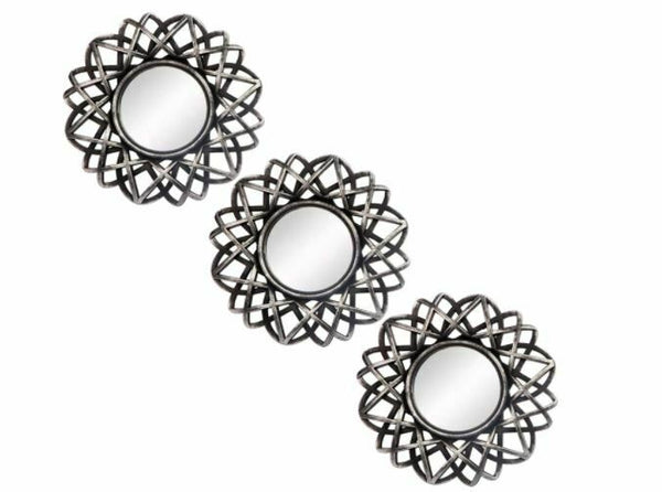 Small Round Mirrors for Wall Decor Set of 3 - Great Home Accessories for Home