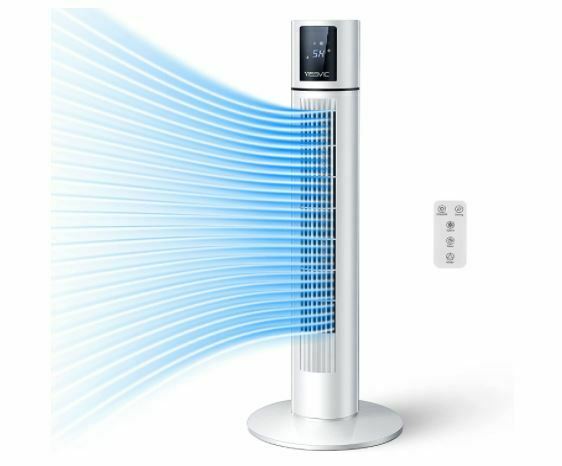 YISSVIC Tower Fan 34 Inches Oscillating Tower Fans for Home with Remote