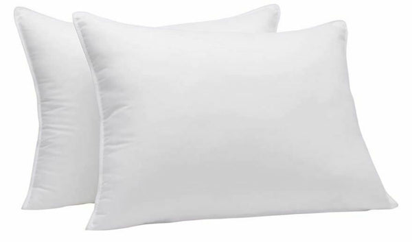 Down Alternative Bed Pillows for Stomach and Back Sleepers, Set of 2, King Size