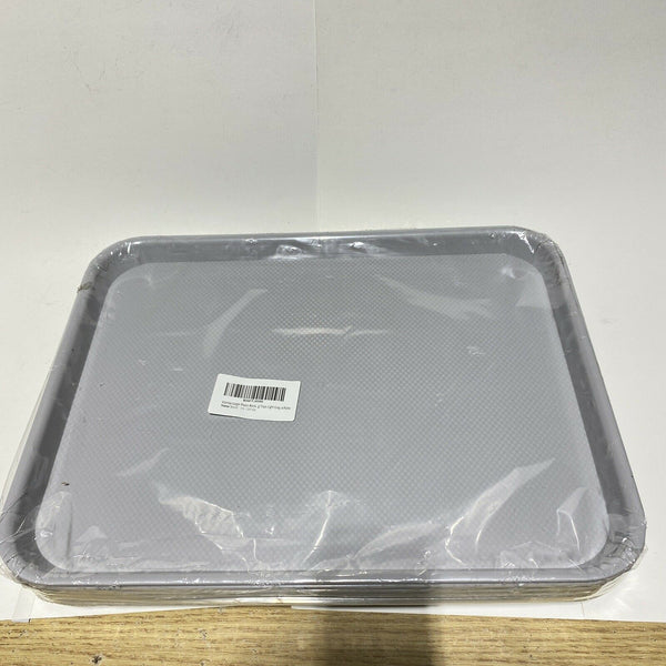 Vcansay 6 Packs Large Serving Tray, Plastic Fast Food Tray