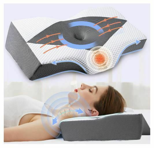 Cervical Pillow for Neck Pain, IKSTAR Memory Foam Neck Pillow for Sleeping,