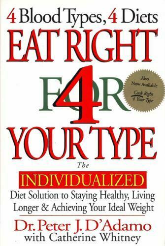 Eat Right for Your Type: The Individualized Blood Type Diet Solution - Used
